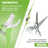 WORKPRO 2 Pcs Garden Clippers Kit, 8" Bypass Pruner & 8.5" Straight Blade Shear for Trimming Plants & Flowers