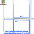 DecoBrothers Adjustable Hanging Closet Rod, Chrome