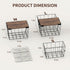 OZRVYNDAREL 2-Pack 4-13 Garlic(11-7/32"L*7" W*7-1/8"H) Pantry Organizers and Storage, Trash Bag Holder Under Sink