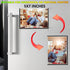 Black Magnetic Picture Frame 5X7 for Refrigerator, 8 Pack Black Photo Magnets Sleeves with Matte Film Cover