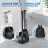 LOVLOY Brush,2 Pack Set 2-in-1 5.3-inch Toilet Plunger and Bowl Brush and Heavy Duty Toilet Plunger with Ventilated