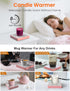15W 3A 3 Settings 8H Coffee Mug Warmer with Wireless Phone Charger & USB Charging Port, Temp & Auto Shut Off, Candle