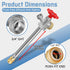 12inch 1/2" 3/4 Inch Boltigen Anti-Siphon Frost Free Sillcock, No Lead Brass Frost Proof Outdoor Faucet Bib
