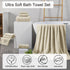 8 Set-2 Sheets,2 Towels,4 Washcloths-600GSM Oliven Pcs Tan Oversized Bath Towel Extra Large Bath Hand Soft Highly