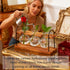 Wellinc Bulbs, Plant Terrarium with Wooden Stand, The Ultimate Gift for Plant Lovers, Propagation Station with Retro