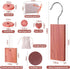 Cedar Blocks for Clothes Storage, 56 Pcs with Metal Hooks, Rings, Balls, and Scented Sachets for Closets and Drawers