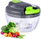Manual Food Processor Vegetable Chopper, Portable Hand Pull String Garlic Mincer Onion