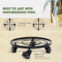 385lbs, 12 Inch, Idzo Upgraded Lockable Heavy Duty Trolley Capacity Black, Large Plant Pots, Parasol Stands and Bases