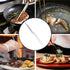 304 Stainless Steel Cooking Tweezers, 6", 8", 12" Offset Tweezers with Precision Clamp Tip for Kitchen