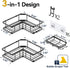 3-Pack YASONIC Shower Caddy Corner, Adhesive Rustproof Stainless Steel Shower Shelves with Soap Holder, No Drilling