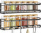 Bunoxea Spice Rack wall mounted 2 Pack, Space-Saving Spice Organizer for Spice