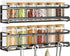 Bunoxea Spice Rack wall mounted 2 Pack, Space-Saving Spice Organizer for Spice