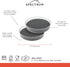 Spectrum Lazy Susan Organizer - Hexa Round Medium (2-Pack) for Cabinet, Refrigerator, Pantry, Rotating Storage
