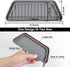 KindGa Refrigerator Drip Catcher Tray,Protector Ice and Water Dispenser Pan,Fridge Spills Water Pad Catch Basin for Drainage (Rectangular,Grey)