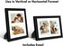 Americanflat 4x6 Double Picture Frame, Shatter-Resistant Glass, Fits Two 4x6 Photos or One 8x10, Black