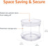 9" 2 Amazon Basics Lazy Susan Turntable Organizer for Spices and Condiments, Diameter, Tier, Clear