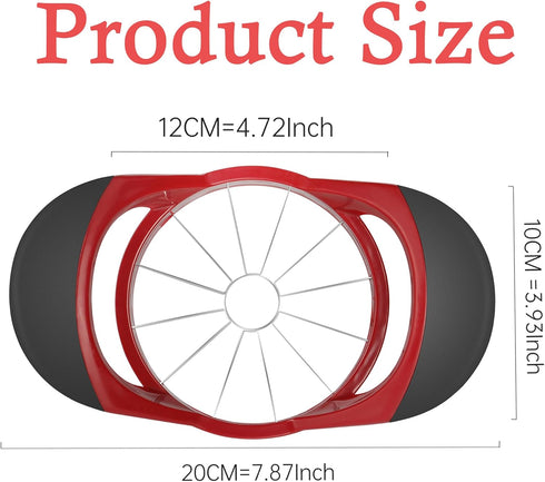4.72 Inch 12 Apple Slicer, Apple Corer and Slicer - Apple Cutter with Sharp Blades, Apple Corer Tool - Easy Gadgets