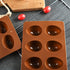 8 Cavity Silicone Egg Pan, Egg Shape Ice Tray, Set of 2 for Cake Decorating, Chocolate, Jello