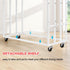 6 Freestanding Towel Rack for Bathroom Rolling Towel Storage Cart On Wheels Blanket Ladder with Shelf & Hooks, Outddoor