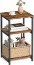 VASAGLE Side Table, Small End Table, Tall Nightstand for Living Room, Bedroom,