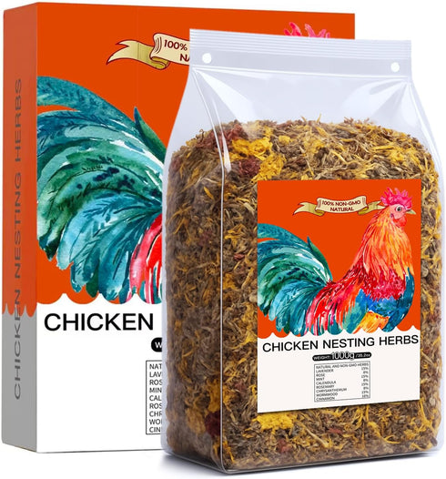 35 Oz Chicken Nesting Coop Boxes Pads Herbs Natural Roost Poultry House
