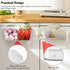 2 Pack 2 Poeland Over Cabinet Door Organizer, Plastic Storage Bin with Hooks, Over Cabinet Holder for Kitchen, Pantry