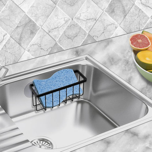 SHFKS Sponge Holder for Kitchen Sink Suction,Kitchen Sink Sponge Holder,Sink Caddy, Soap Holder,Bathroom,Scrubbers
