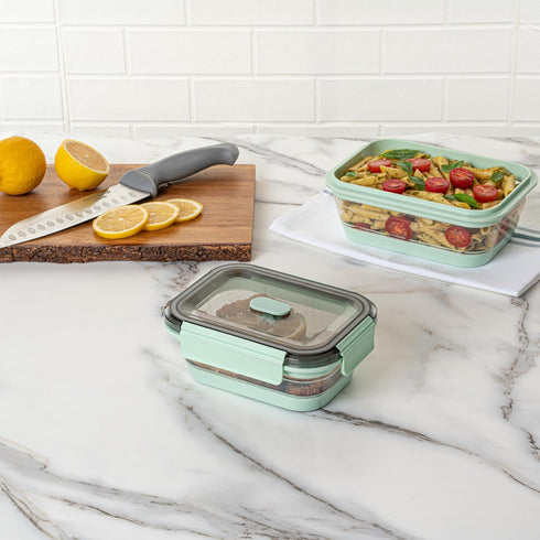 Restaurantware-Fresh Hero 27.2 Ounce Storage Containers, Durable Airtight Food Containers, Microwavable, Green Plastic