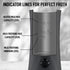 Zulay Kitchen Powerful 4-in-1 Electric Milk Frother and Steamer - Durable Cold Foam Maker for Coffee & Latte, Hot