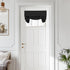Small Door Curtain Privacy Thermal Insulated Blackout Curtain, 1 Panel for Small Window/Front Door, W26 x L20, Black