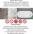 Yimobra Non Slip Bathtub Mat - 40 x 16 Inch, Extra Long Shower Mat with Drain Holes, Clear Blue