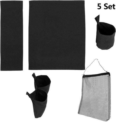 5 1 Set 2 STAY GENT in Accessories for Makeup Artist Chair, (not Including Chair) Black Replacement Cover Canvas