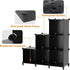 HOMIDEC 9-Cube Closet Organizer and Storage, Portable Shelves for Garment Racks, Closet, Wardrobe