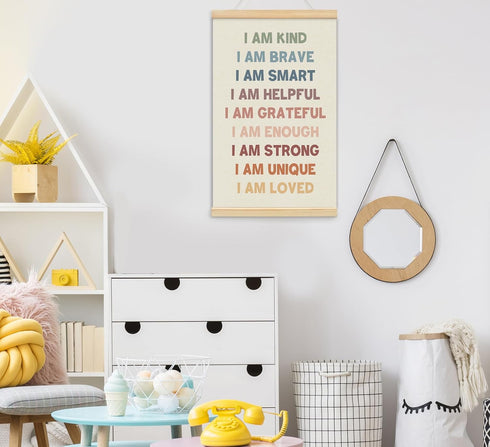 foedor 16x24 Inch,Set 2 Number Alphabet Poster Hanger Frame, Classroom Reading Corner Wall Decor for Kids
