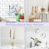 VIS'V Wall Mount Key Holder, Silver Self Adhesive Key Hanger with 3 Hooks, Key Rack for Entryway Hallway