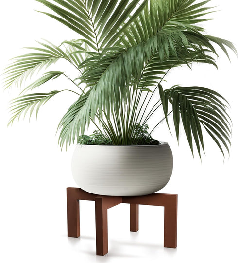 Wenqik 1 Pack 16 Inch Wood Plant Stand Wooden Plant Pot Holder