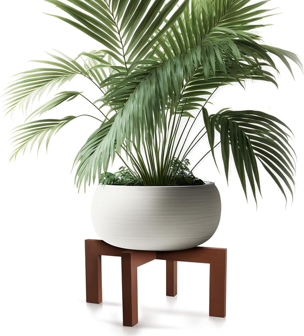 Wenqik 1 Pack 16 Inch Wood Plant Stand Wooden Plant Pot Holder