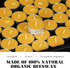 4-5 Pack 36 Natural Beeswax Tea Candles in Metal Aluminum Cup - Organic Mini Beeswax Candle Natural Scent Smokeless
