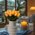 20pcs HOMESEASONS Tulip Lamp Artificial Floral Night Light Real Touch Tulip Night Lamp LED Flower Bouquet Home Kitchen