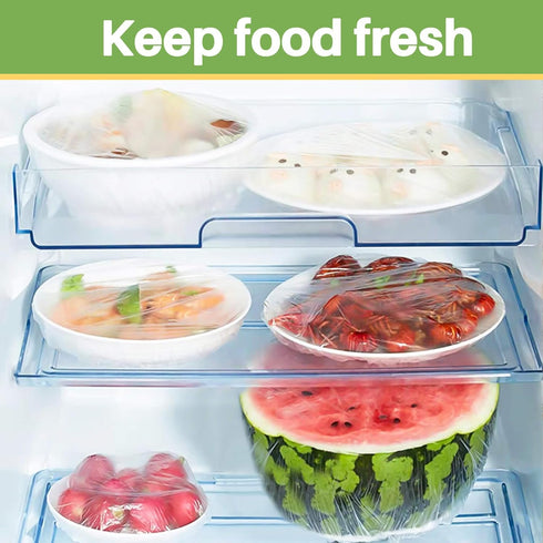 100 Bowl Covers for Bread Proofing, Large Plastic Wrap for Sourdough Baking, Reusable Plate Covers