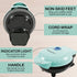 Elite Gourmet Electric Nonstick Mini Waffle Maker, 4.5-inch Belgian Waffles, Easy to Clean, Mint