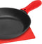 Silicone Cast Iron Potholder Set, Hot Handle Holder with 2 Pan Scrapers & Silicone Hot Pad