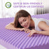 SINWEEK 2 Inch Egg Crate Memory Foam Mattress Topper, Twin Size, Soft Pad for Back Pain Relief, CertiPUR-US Certified