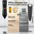 3 3 500 Zulay Kitchen Rechargeable Milk Frother - Dynamic - Speeds, Whisk Attachments, mAh USB Charging, Drink Mixer