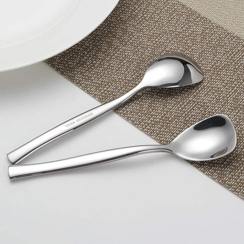 12-Piece Stainless Steel Ice Cream Spoons, Yogurt Spoon Set