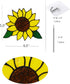 Handmade Sunflowers Gifts Stained Glass Window Hanging, 5×6 Inch Suncatcher Kitchen Decor for Women, Mom, Grandma
