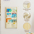 BPMFDTNL 4-Tier Wood Wall Mounted Kids Bookshelf Floating Book Shelf For Kids Rooms,Nursery & Classroom, Hanging