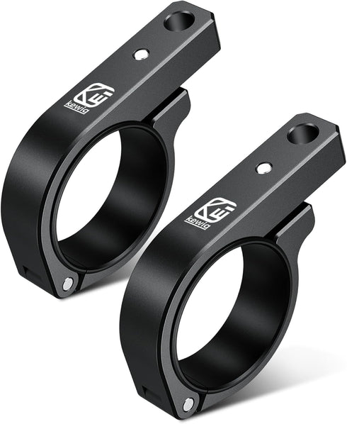 2 PCS UTV Light Bar Mounts, Solid Aluminium Alloy Mounting Brackets for Off-Road LED Light Roll Bar Clamps