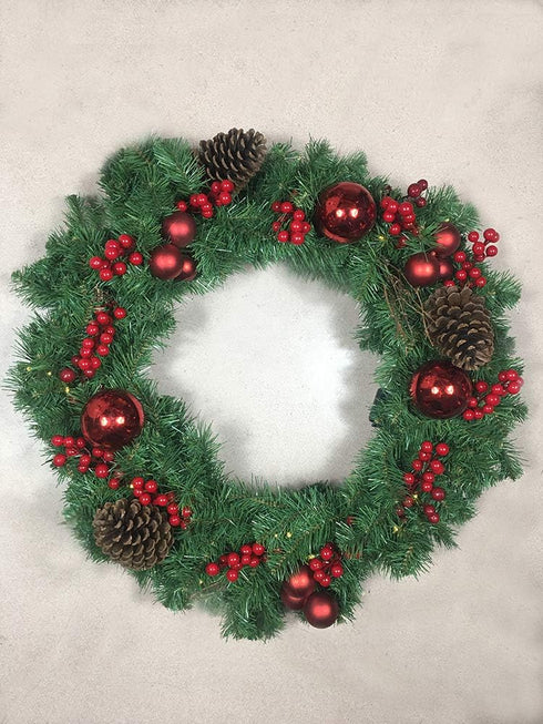 24 pcs Christmas Berries Stems Artificial Red Berry Stems for Christmas Tree Ornaments Crafts Holiday and Home Decor