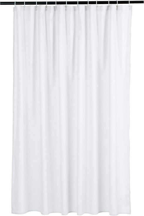 Amazon Basics Lightweight Super Soft Easy Care Microfiber Waffle Texture Shower Curtain